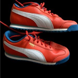 Puma Blue and Red Athletic Shoes